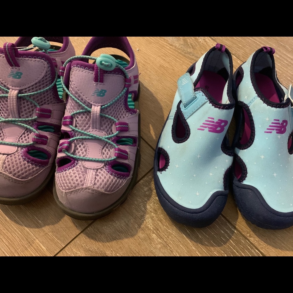 2 pair of New Balance sandals barely worn size 13